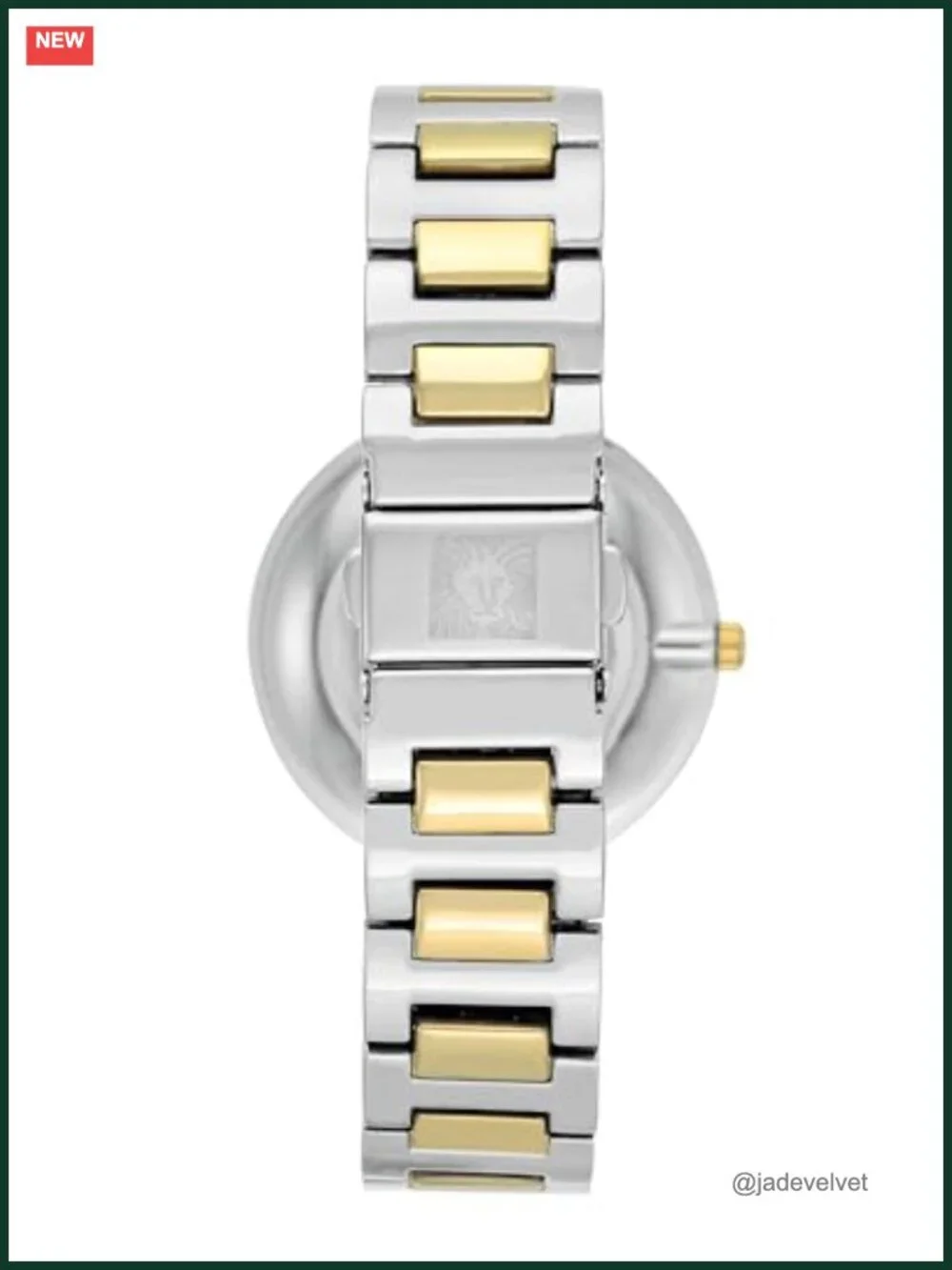 Women's Round Gold-Tone Metal Bracelet Watch with Quartz Movement